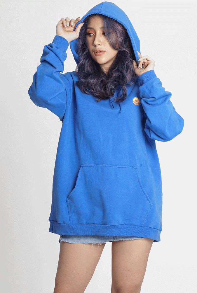 Golden Culture Autumn  Girl Hoodie (Blue 2)